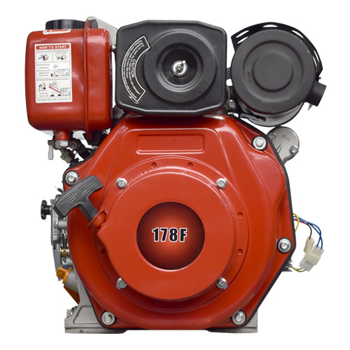 Дизельный двигатель REDVOLT 178FE (Q-тип, 6 л.с.) (вал d=25,4 мм, L=88мм)