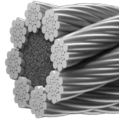 Alerion 819 (8-прядные канаты с органическим сердечником EN 12385-5 класс 8х19). Конструкция: 8х19 + 1 о.с Alerion 819 (8-прядные канаты с органическим сердечником EN 12385-5 класс 8х19). Конструкция: 8х19 + 1 о.с