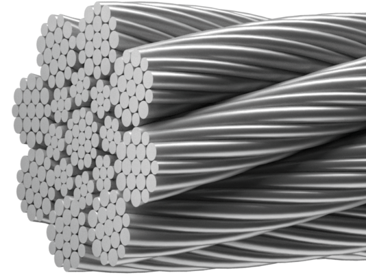 Alerion MC8 (8-прядные канаты с металлическим сердечником EN 12385-5 класс 8х19). Конструкция: 8х19 + 8х7 + 1х19 Alerion MC8 (8-прядные канаты с металлическим сердечником EN 12385-5 класс 8х19). Конструкция: 8х19 + 8х7 + 1х19