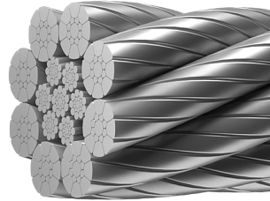 Octopus 817 и 817K (8-прядные канаты, без пластического обжатия СТО 71915393-ТУ 072-2009). Конструкция: 8х17 + 6х19 + 1х19