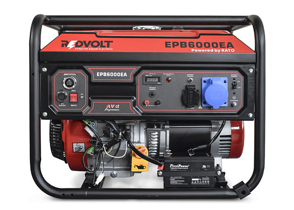 Бензогенератор REDVOLT EPB6000EA (6 кВт)