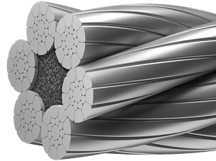 Octopus 619K (6-������� ������� ������ � ������������ �������� �������� ������̆. ����� � ������������ �����������. EN 12385-4). �����������: 6�19 + 1 �.�., 6�19 + 7�7 (1+6)