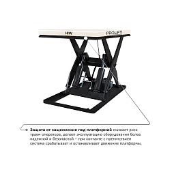 Подъемный стол PROLIFT M2 HIW4.OEU (г/п-2000 кг., макс. подъём-1050 мм)