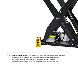 Подъемный стол PROLIFT M2 HIW4.OEU (г/п-2000 кг., макс. подъём-1050 мм)