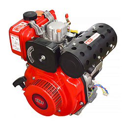 Дизельный двигатель REDVOLT 178FE (Q-тип, 6 л.с.) (вал d=25,4 мм, L=88мм)