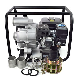 Мотопомпа бензиновая REDVOLT WP30S (Грязная вода, N=7 л.с., V=750 л/мин, 3")
