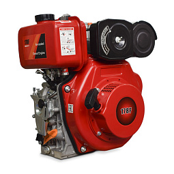 Дизельный двигатель REDVOLT 178FE (Q-тип, 6 л.с.) (вал d=25,4 мм, L=88мм)