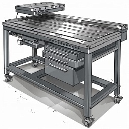 Слесарный верстак 3D Profi-table d16 (1000х600х850), Толщина 5/6/8/10/12 мм